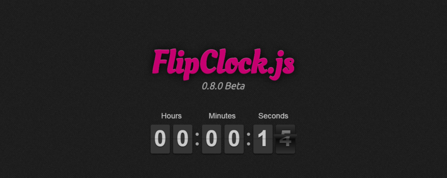 Flip Clock (FlipClock.js)